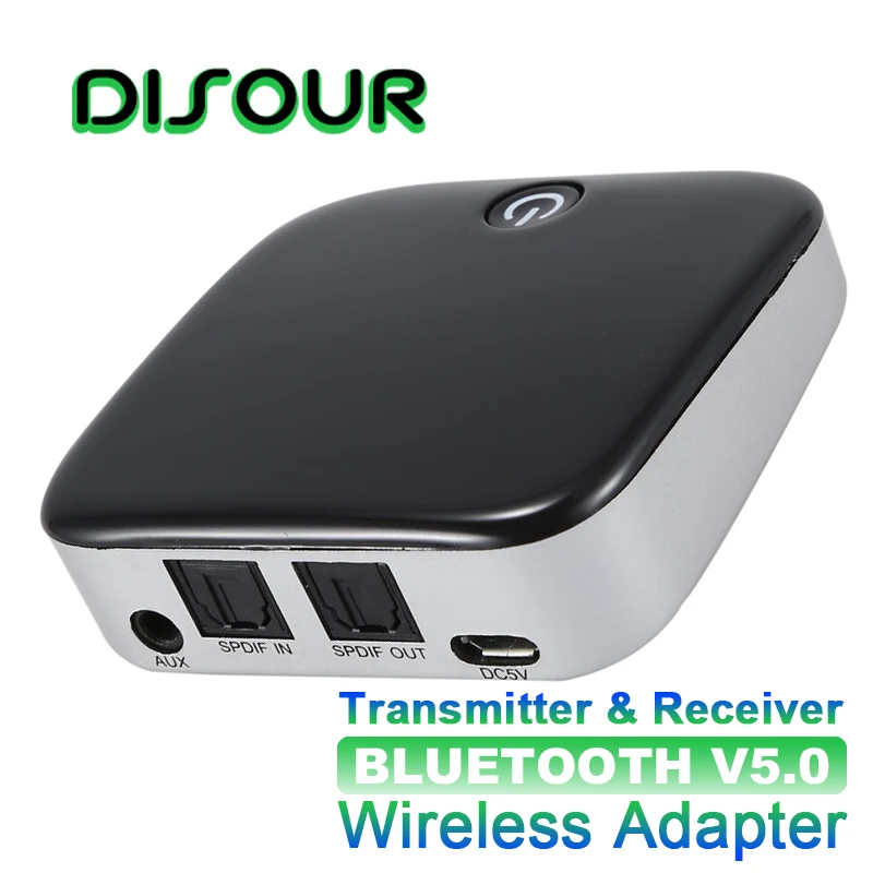 Приемник передатчик DISOUR BTI029 2 в 1 Bluetooth 5 0 CSR8670 беспроводной аудио адаптер SPDIF 3 мм AUX