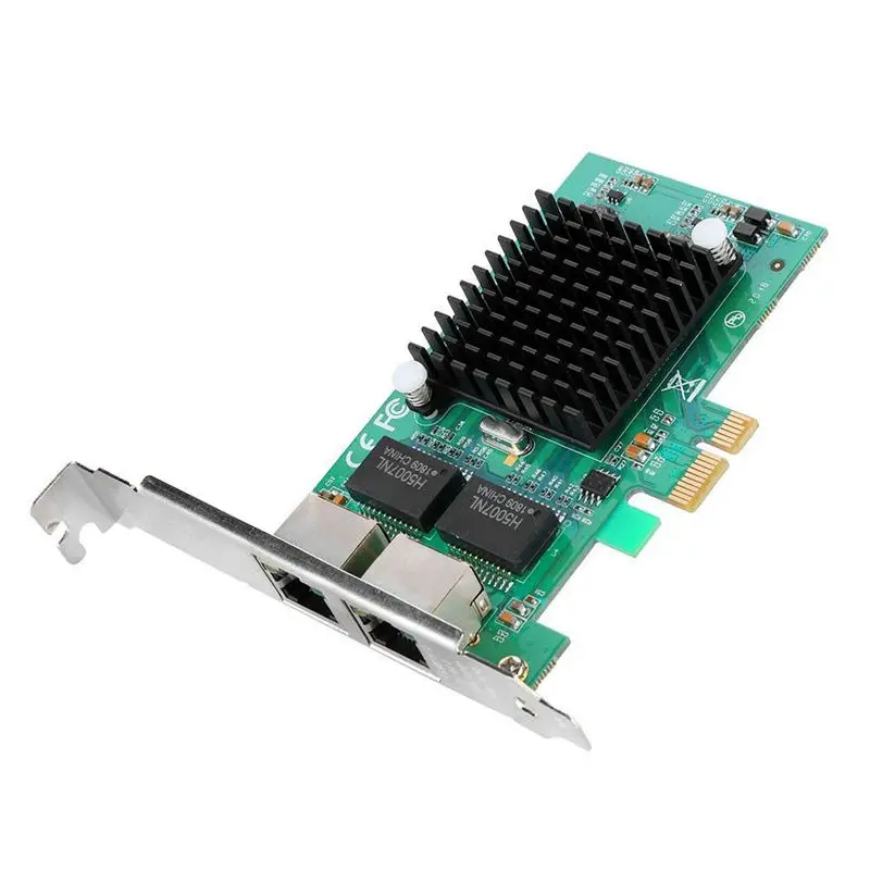 Для Intel 82575 Pci E X1 2 Порты и разъёмы Gigabit Ethernet адаптер сервера сетевая карта для