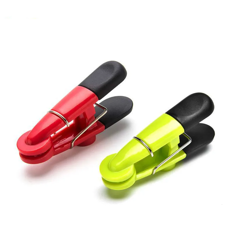 4pcs colorful Magnetic plastic Office Supplies Craft Memo Clips Document Binder paper clothes clip | Дом и сад