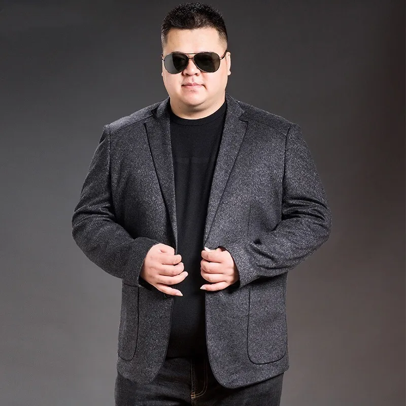 Новинка повседневная одежда 8XL 7XL 6XL 5XL размера плюс для деловых встреч одиночное