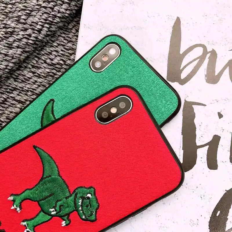 Чехол для телефона с вышивкой stelllife iPhone 8 7 6s Plus XS Max милые парные чехлы XR X