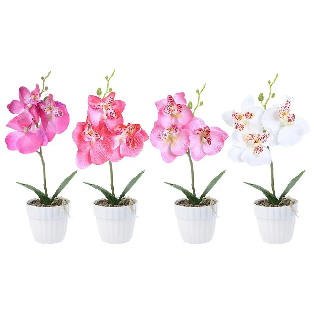 1 шт. искусственный цветок бабочка Орхидея бонсай сценический сад Свадебная