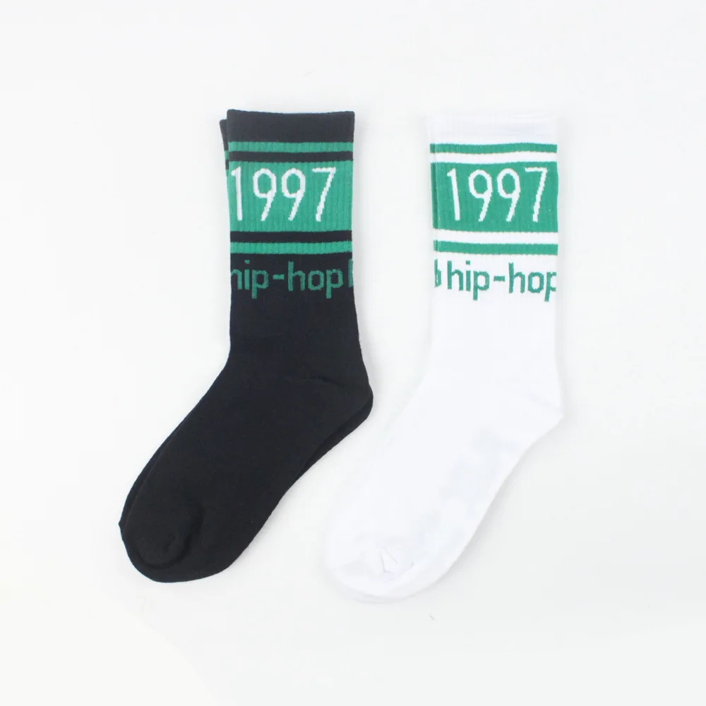 Новая Корейская версия Harajuku модный бренд хип хоп длинные носки 1997 уличные пара