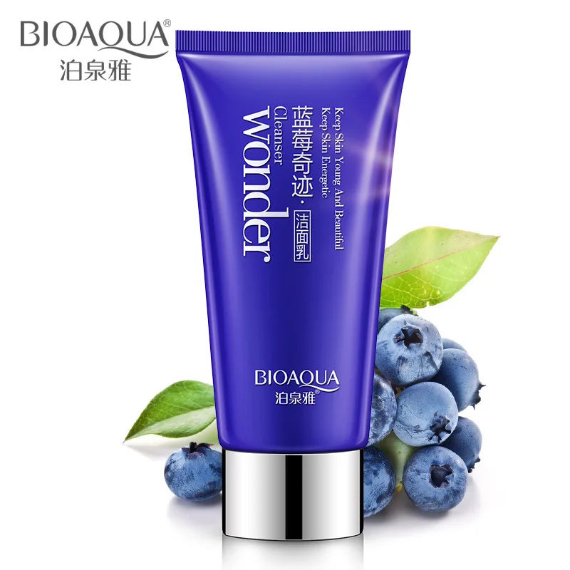 Чудесное очищающее средство для лица голубика BIOAQUA растительный экстракт