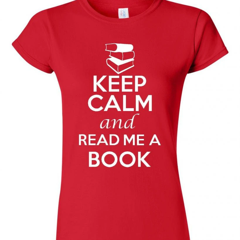 Junior сохранять спокойствие и читать мне книгу Футболка Tee|Футболки| |