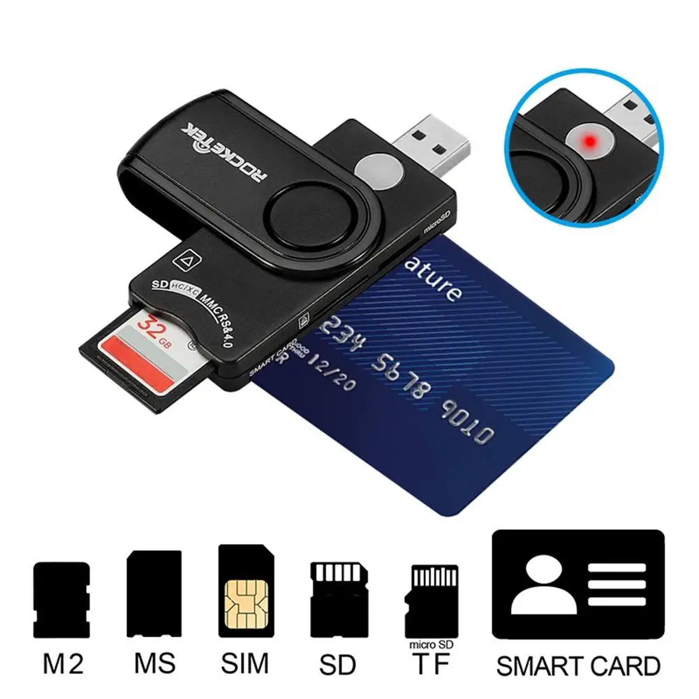 Универсальный многофункциональный MS M2 SIM SD TF Micro карта памяти ID Bank USB 2 0