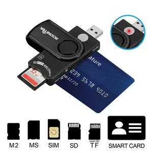 Универсальный многофункциональный MS M2 SIM SD TF Micro SD карта памяти ID Bank USB 2,0 считыватель смарт-карт Cloner разъем адаптера ПК