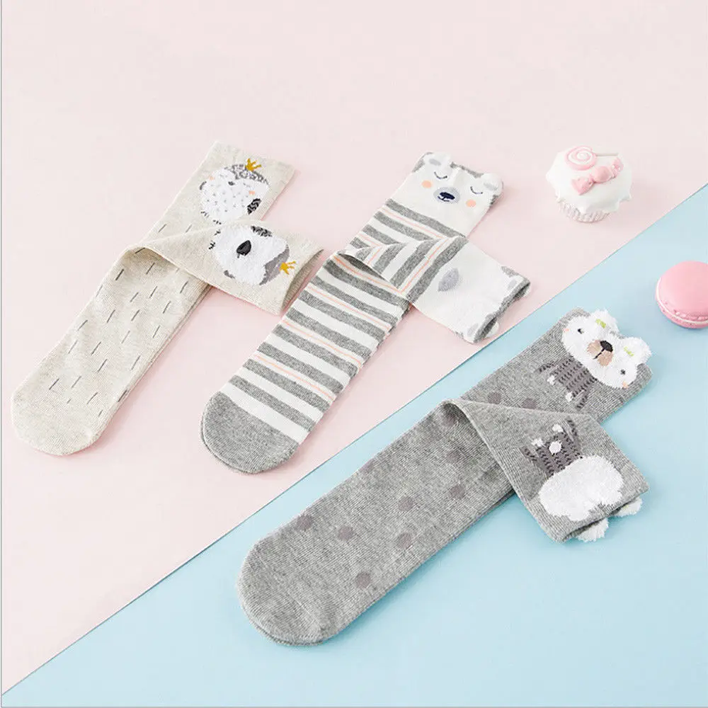 Новинка милая очаровательная девушка детские чулки по колено хлопковые теплые