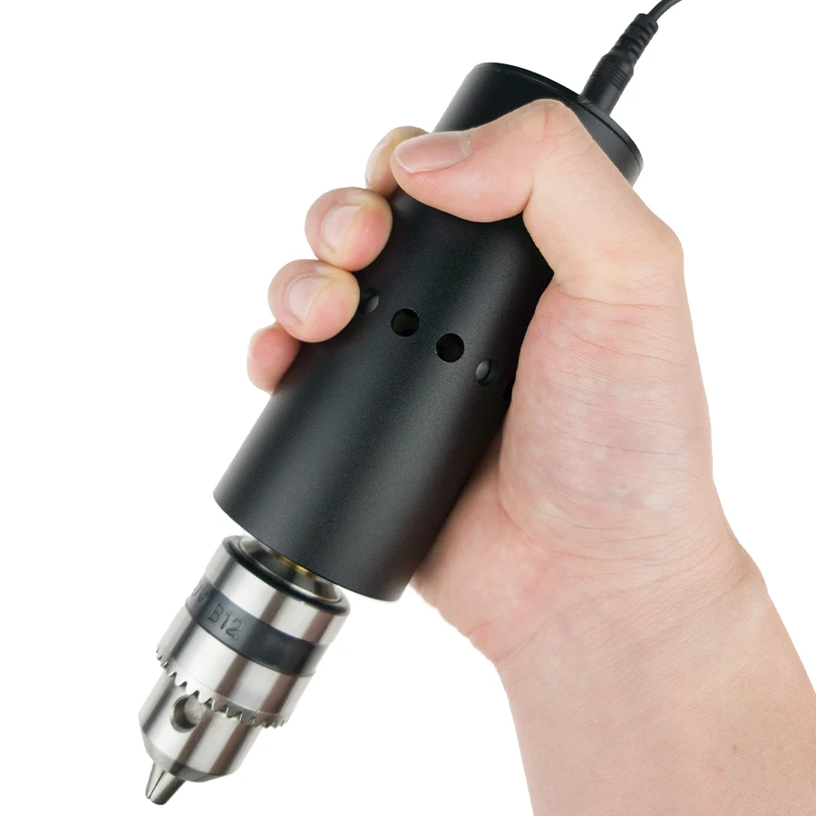 775 Black aluminum alloy electric drill shell kit motor micro model assembly DIY hand accessories | Инструменты