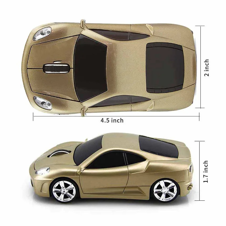 Беспроводная оптическая Автомобильная мышь CHYI 1600DPI USB крутой 3D дизайн автомобиля
