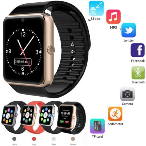Умные наручные часы GT08 с сенсорным экраном Bluetooth Mate GPRS для Android iPhone 20A05|Смарт-часы| |