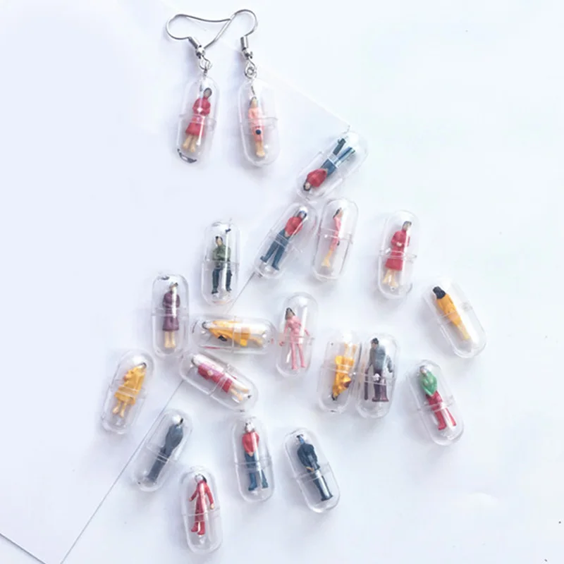 Карамельные цветные карамельные серьги-капельки ручной работы с героями