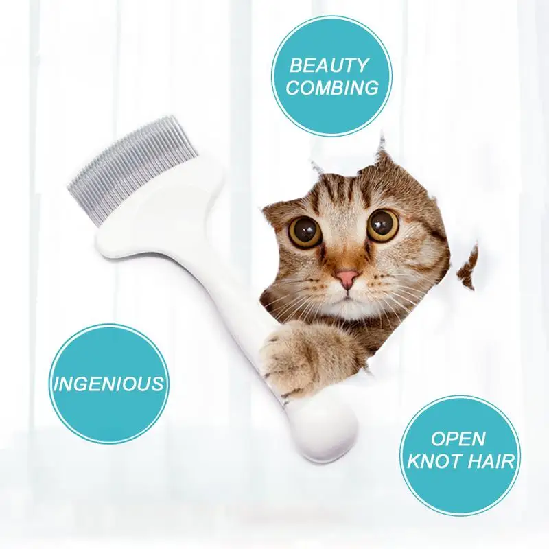 Грива открытый узел кошка зажим с зубцами расческа для животных чистая красота |