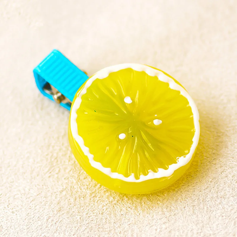 Wedding Kids Acrylic Orange Sweet Fruit Seaside Girls Strawberry Children Kiwi 1PC Candy Color Hair Clips Accessories | Аксессуары для