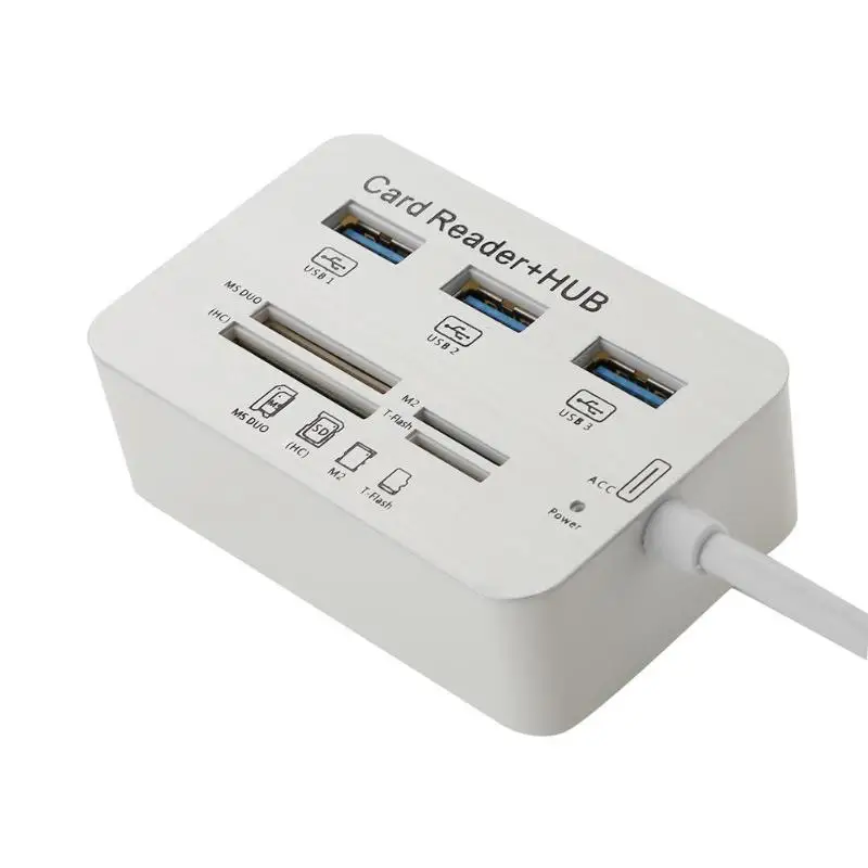 USB 3 0 Combo портовый считыватель карт высокоскоростной концентратор переходник