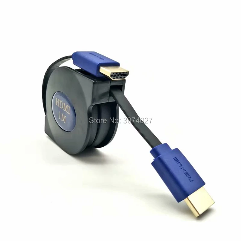 Сверхскоростной 1 м 3D 1080P HD выдвижной штекер HDMI совместимый с штекером для адаптер