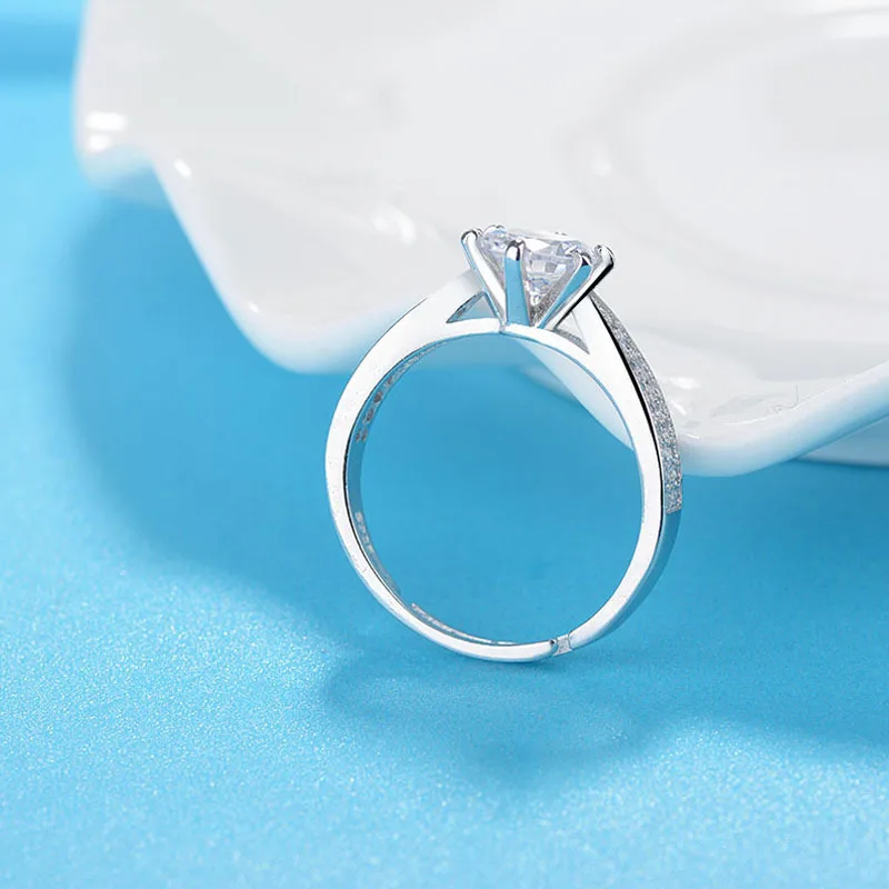 New 925 Sterling Silver Wedding Bands Ring for Women Jewelry Crystal from Austrian Engagement Anniversary Gift | Украшения и