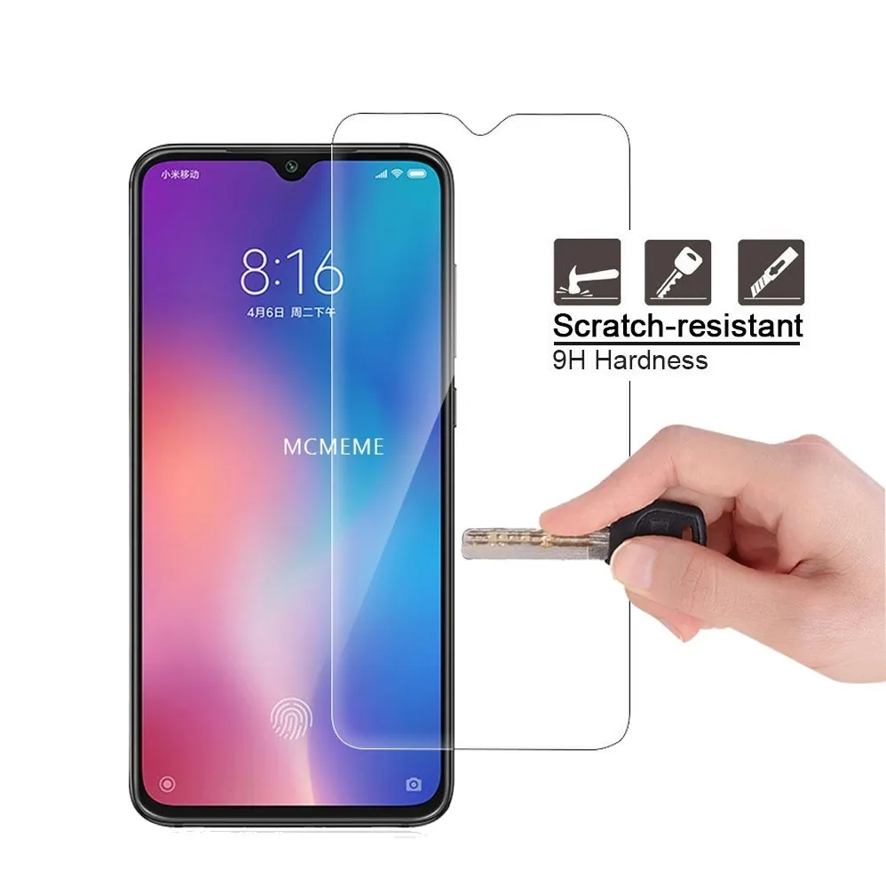 Защитное стекло закаленное 9H для Xiaomi Mi 9/MI9/SE/9T Pro/Redmi Note 7/8 GO|Защитные стёкла и