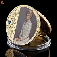 the last rose british princess diana gold plated replica queen commemorative coin collection value