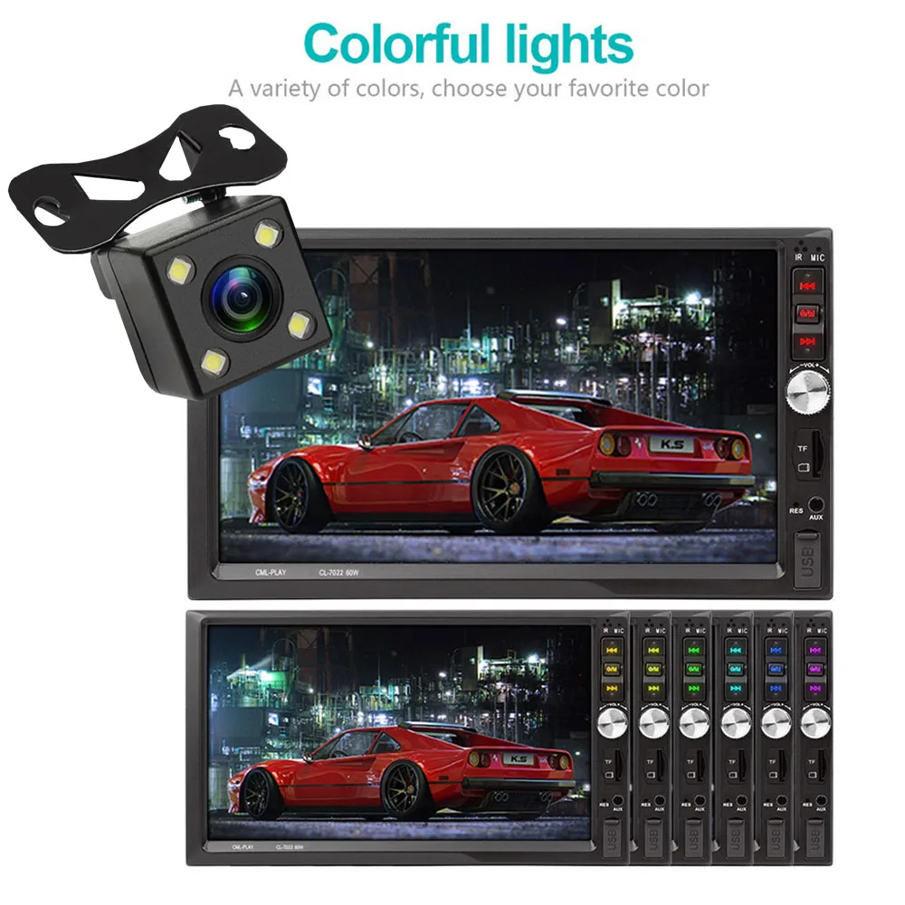 

Polar Lander FM Radio Media 2Din 1024*600 7022B 7" Bluetooth Video Audio MP5 Player Stereo Car radio Touch Screen