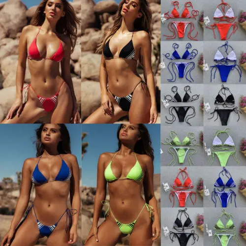 Модный женский купальник Thefound 2019 с высокой талией бюстгальтер пуш-ап комплект