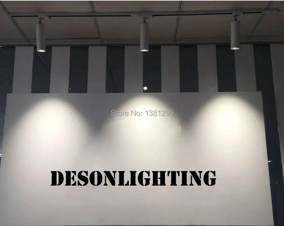 

DHL Aluminium LED Track Light Rail Lighting Track System art gallery exhibition Spotlight Shop Store Wall Spot Light Black White