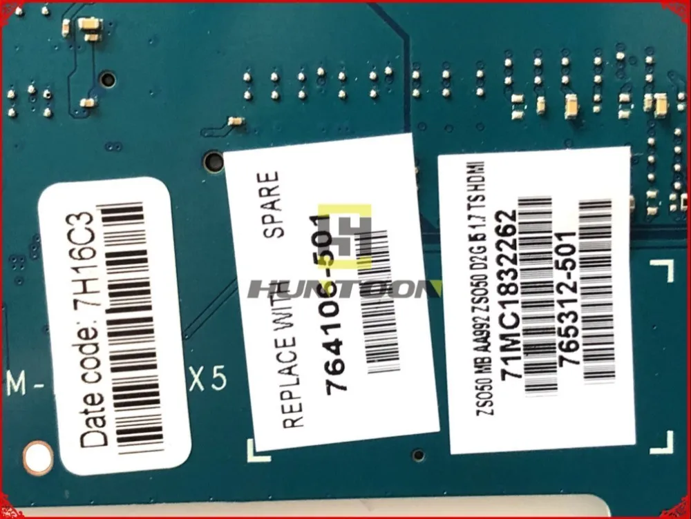 Высококачественная материнская плата для ноутбука HP Pavilion 15 R ZS050 LA A992P SR1EF 764106 M 2 ГБ
