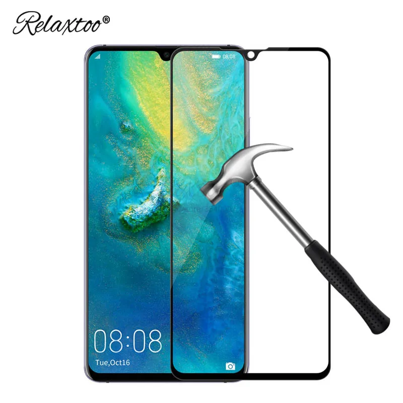 Полное покрытие закаленное стекло для huawei mate 20 lite x Защита экрана защитная пленка