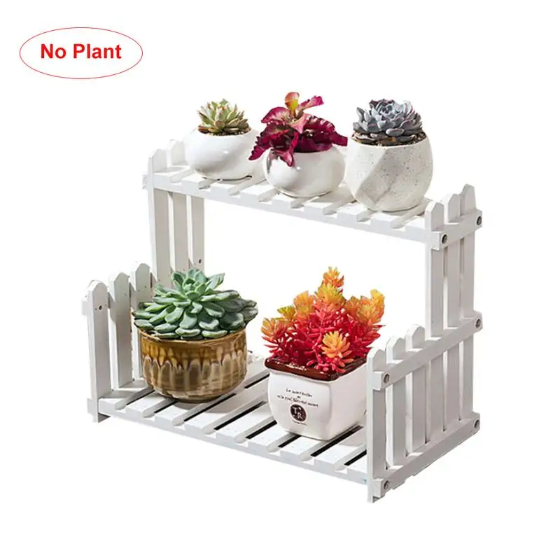 

Wooden Flower Rack Living Room Balcony Multi Tiers Flower Pot Rack Indoor Simple Plant Shelf