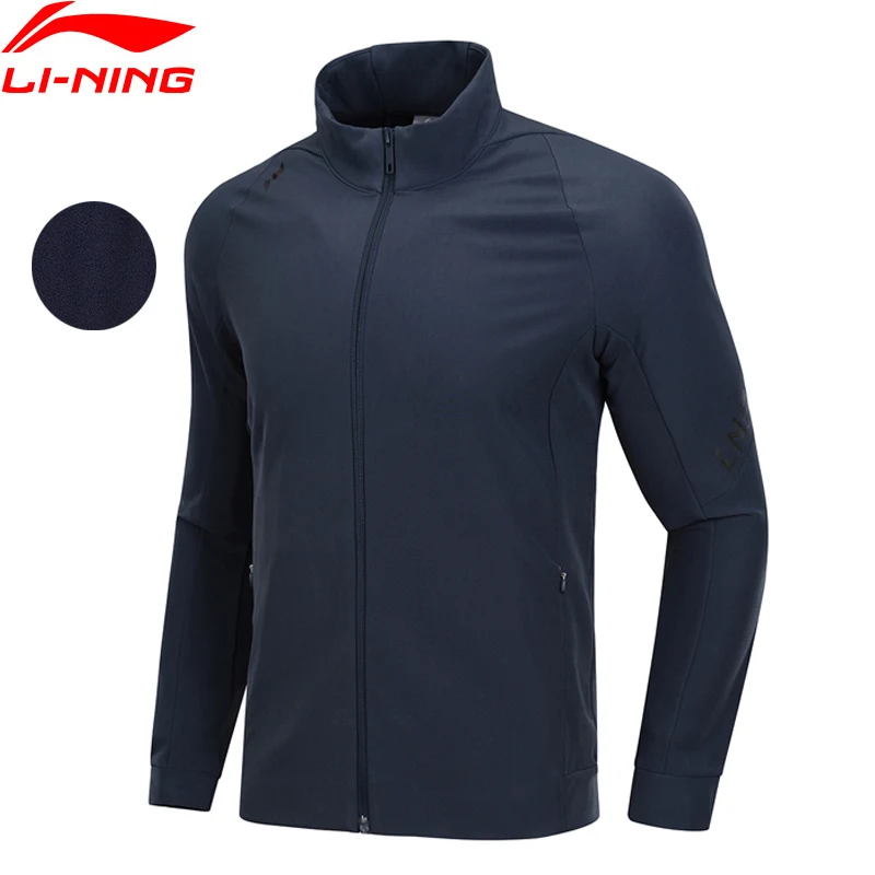 Мужская Тренировочная куртка Li-Ning приталенная флисовая спортивная с 3D
