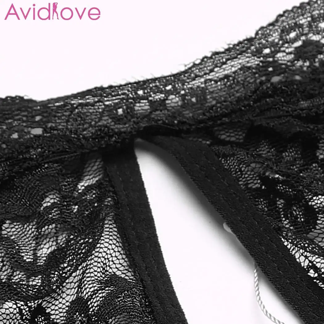 Avidlove кружевное женское сексуальное цельное нижнее белье боди с лямкой на шее