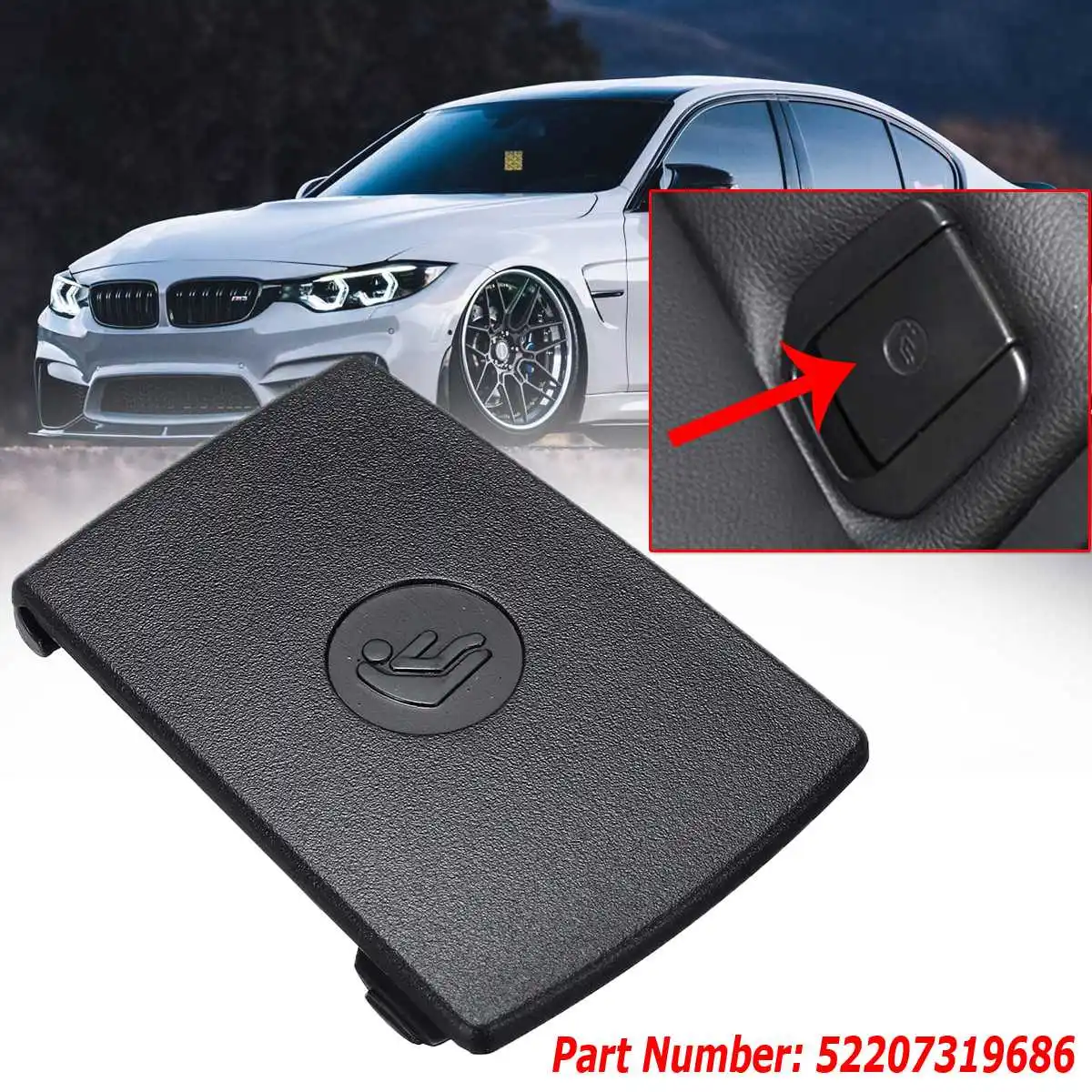 

Universal Car Rear Child Seat Anchor Safety ISOFix Cover Trim For BMW F30 F31 3-Series F20 F21 F22 F80 M3 F34 Child Restraint