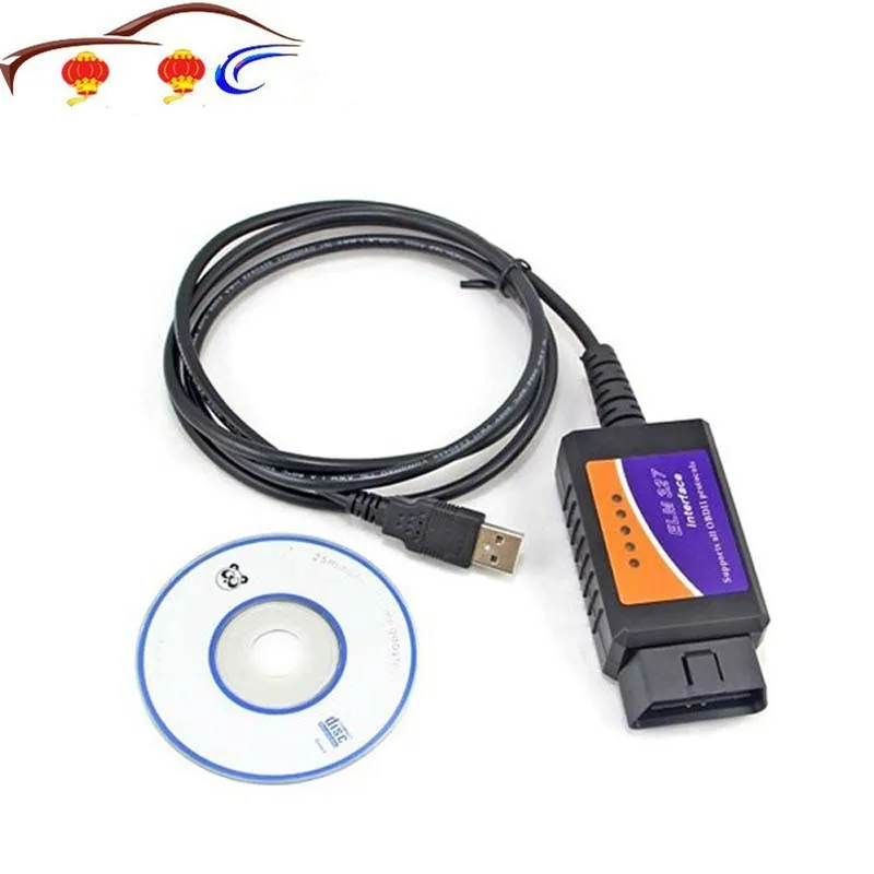 

Новинка 2021, диагностический сканер Elm327 USB Obd2, сканер Elm 327 в 1,5 с USB кабелями, поддержка всех протоколов OBDII, сканер elm-327