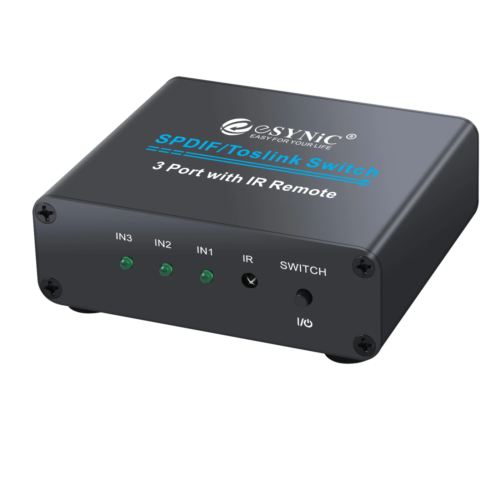 Prozor 3x1 оптический аудио переключатель конвертер SPDIF/TOSLINK сплиттер адаптер ИК