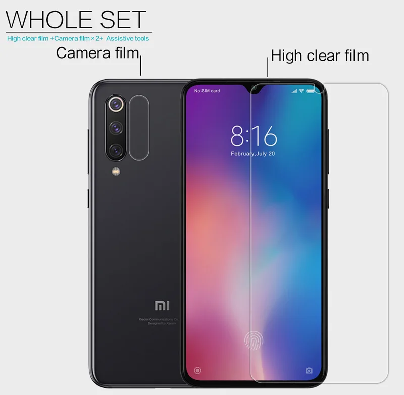 Прозрачная Защитная пленка Nillkin HD для Xiaomi Mi9 Mi 9 Se Pro Explorer Защитные стёкла и