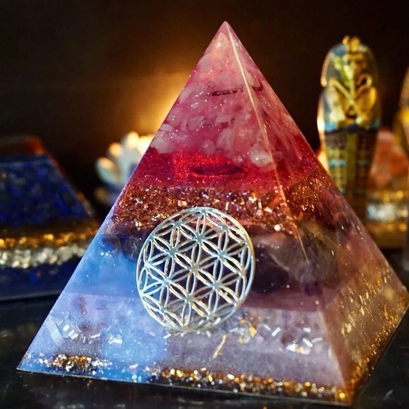 AURA REIKI Orion/Ogan Energy Pyramid Orgonite Energy Converter Emotional Relationships Increase The Frequency Of Love Gift