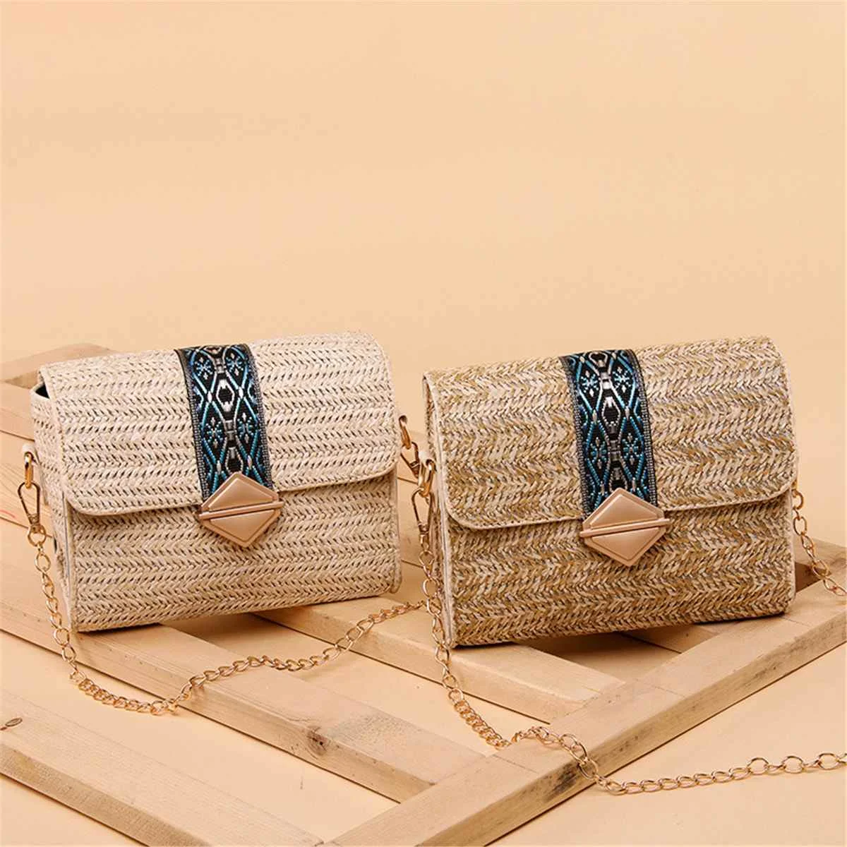 

Плетеная женская Соломенная Сумочка Bolsos Mujor, летняя плетеная Сумка через плечо, плетеная дамская сумочка ручной работы