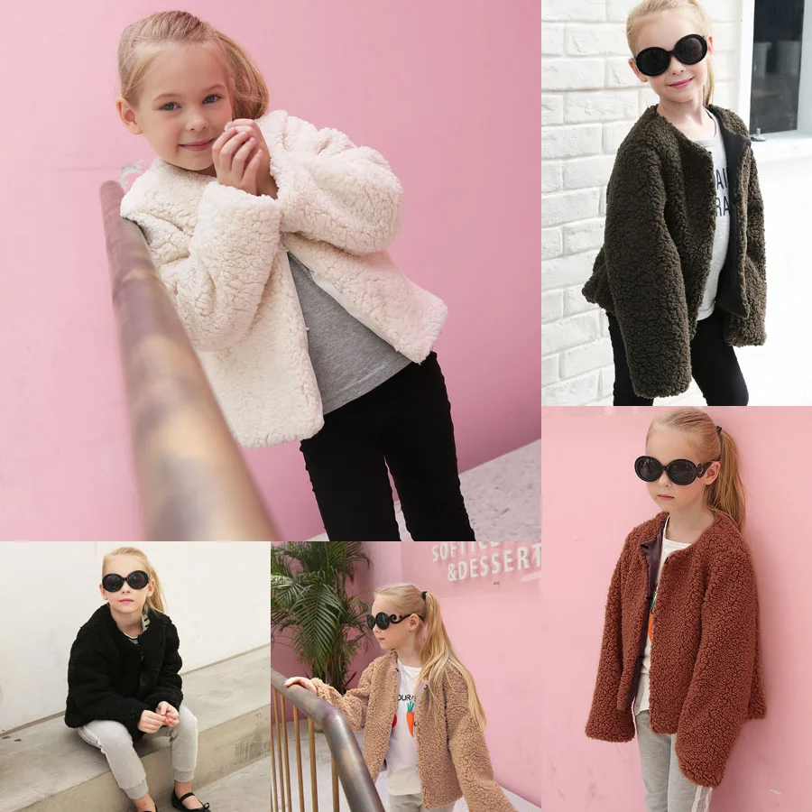 Комфортное пальто Canis для маленьких девочек теплая зимняя куртка с искусственным