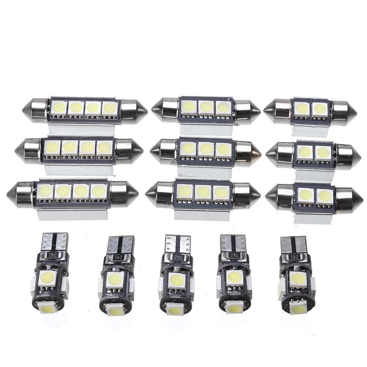 14 шт. салона белый светодиодный светильник лампы Комплект Чтение номерного знака