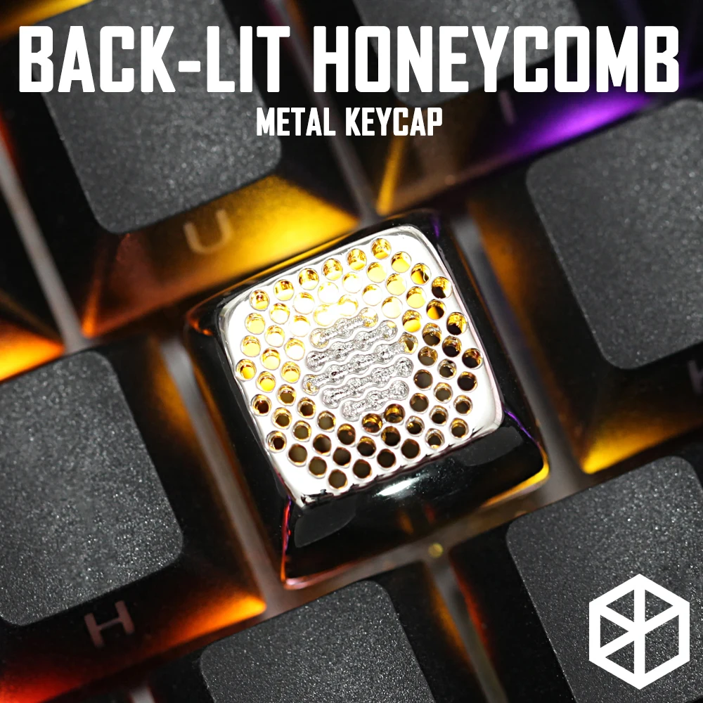 Kprecommunity металлический свет через соты коготь MX Keycap для механической клавиатуры