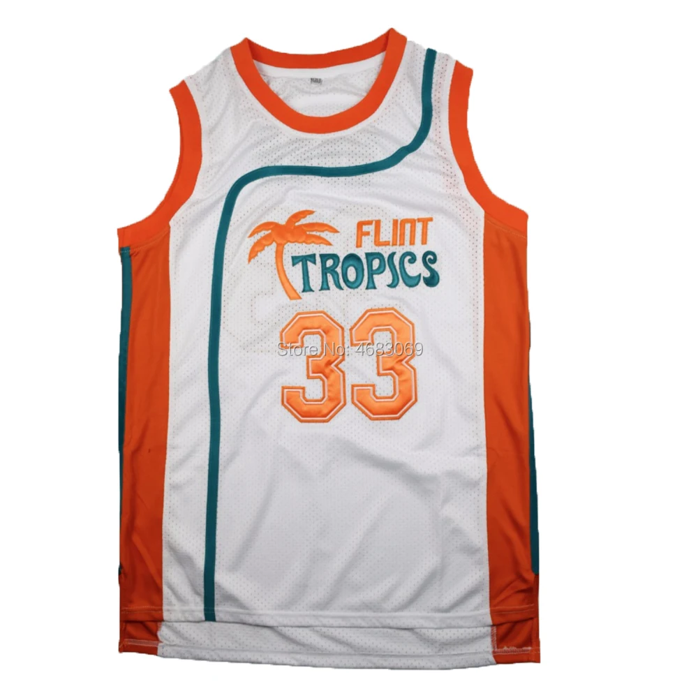 

AIFFEE Jackie Moon flint-tropics cheerleader costume #33 Semi-Pro Movie Basketball Jersey 80s uniform Cosplay Jersey US STOCK