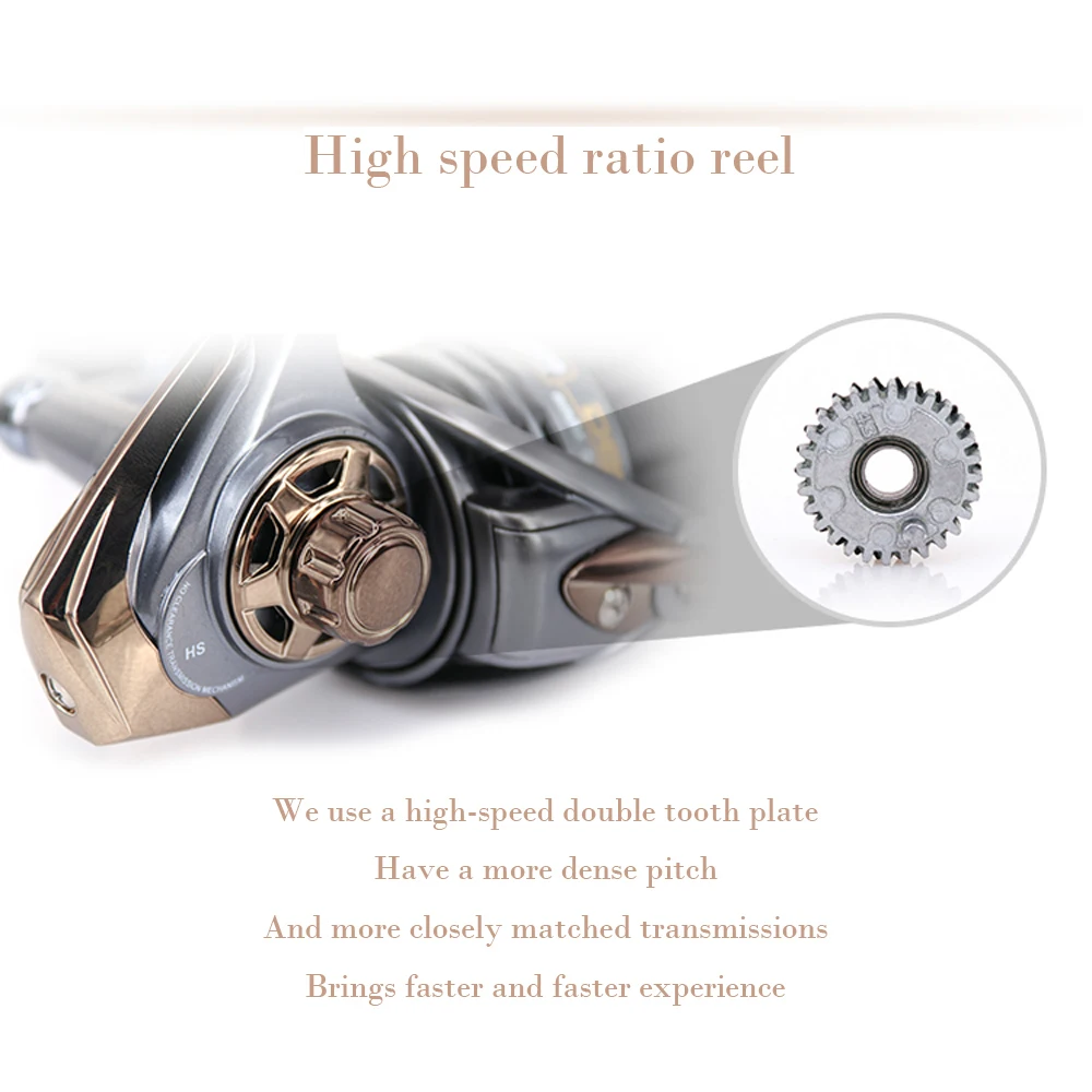 Высокоскоростная металлическая Рыболовная катушка для морского спиннинга 7 1: 1
