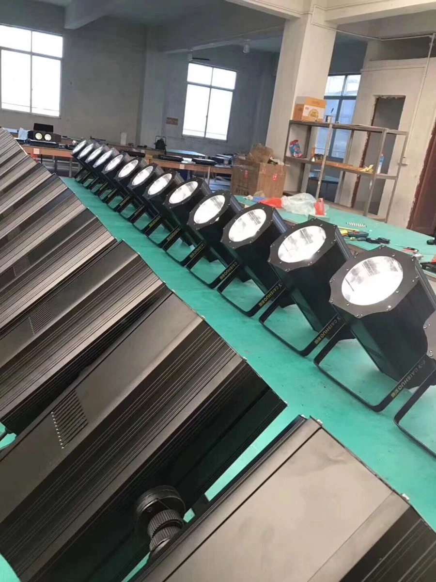 8X LED Zoom 300 Вт COB Par свет с flightcase 5-50 градусов 3200K теплый белый/RGBW 4in1 сценический диско