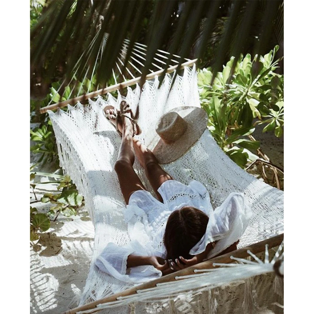 Женское летнее пляжное платье сексуальное кружевное Открытое с расклешенными