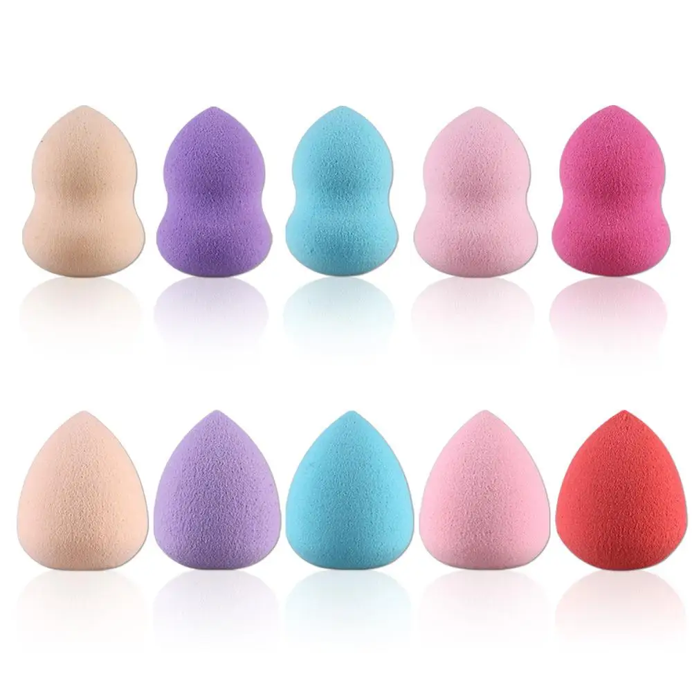 MAANGE 10Pc Soft Water Drop Shape Makeup Cosmetic Puff Foundation Sponge Powder Smooth Beauty Face Clean Tool Accessory |