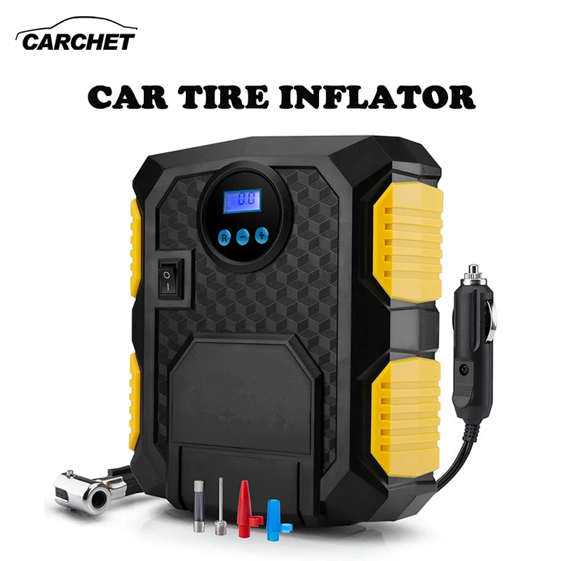 CARCHET DC 12V автомобильный насос для шин цифровой светодиодный дисплей надувной