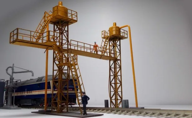 Модель поезда Ho Diy 1 /87 Масляная Станция внутреннего сгорания архитектура