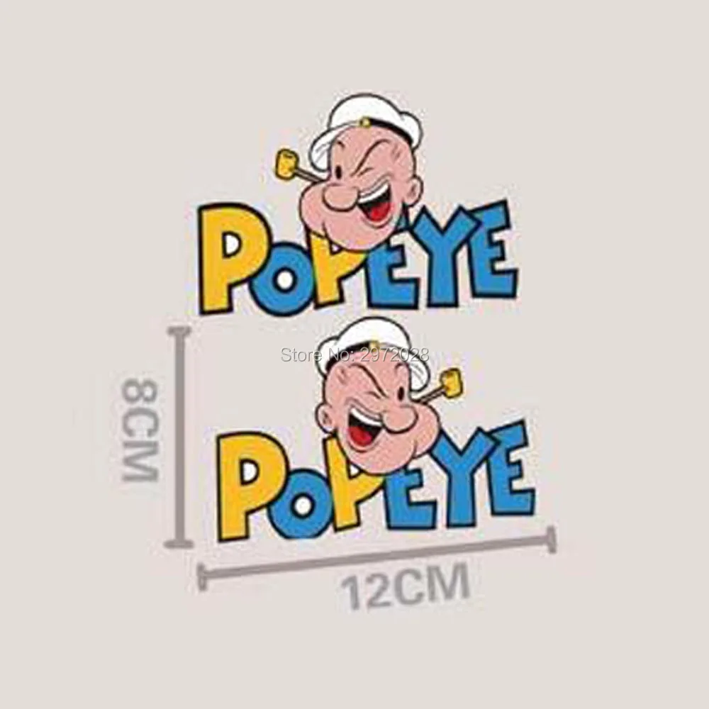 2 х Новый мультфильм стайлинга автомобилей Забавный Popeye Sailor украшение автомобиля
