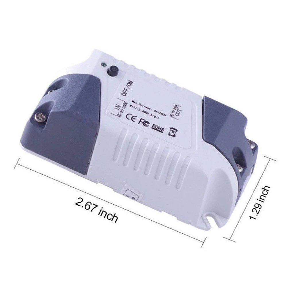 Smart Switch Wifi Remote Light Universal Module Relay Wireless Voice Control and Timer Work with Amazon Alexa | Дом и сад