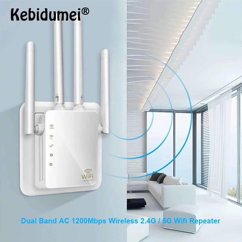 Новый беспроводной Wi Fi ретранслятор/маршрутизатор 1200 Мбит/с 2 4 г 5